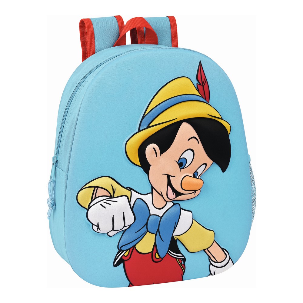 Disney Pinocchio Kids Backpack - Red and Light Blue Pinocchio main image 3