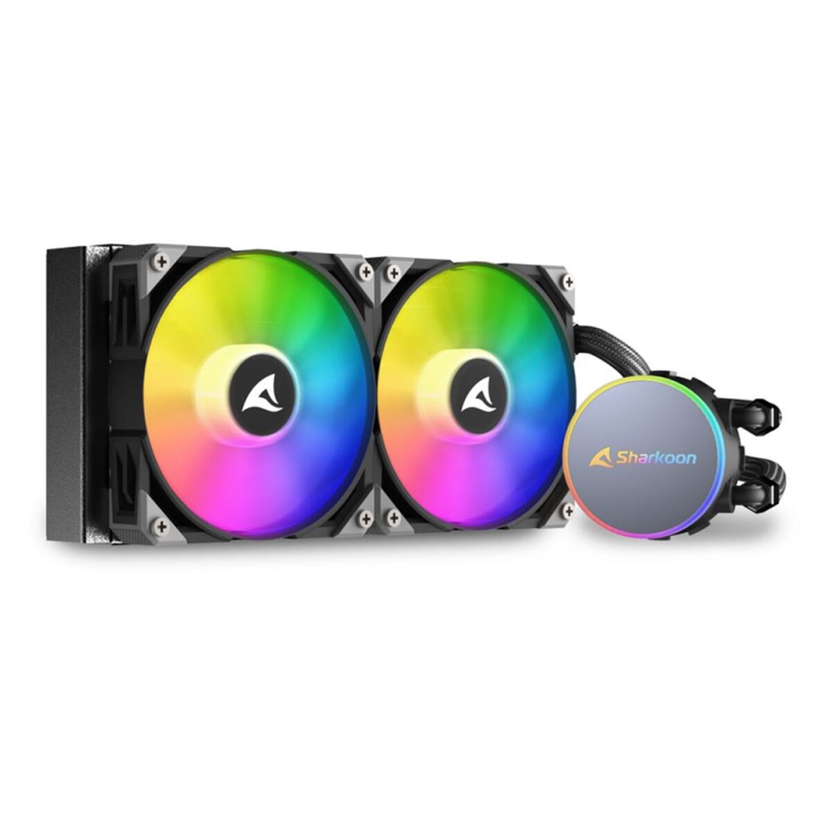 Sharkoon A40 RGB CPU-Kühler Weiß – Single-Tower Mit 4 Heatpipes, 120 Mm Lüfter, 220 W TDP