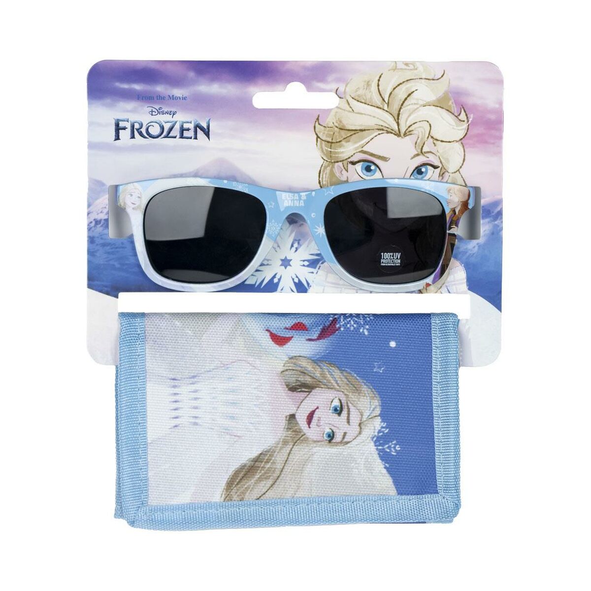 Sunglasses and Wallet Set Frozen Blue | SKUPONI display picture 2