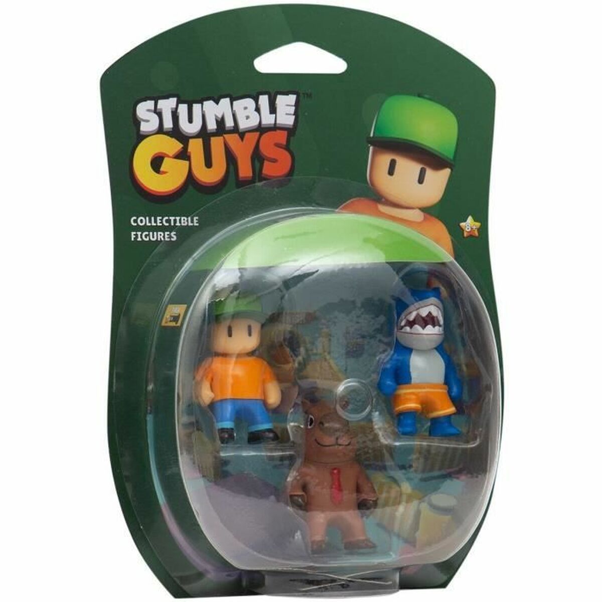 Bandai Stumble Guys – Playset Multicolore – 4 Pièces – Dimensions 22x17,4x4 Cm