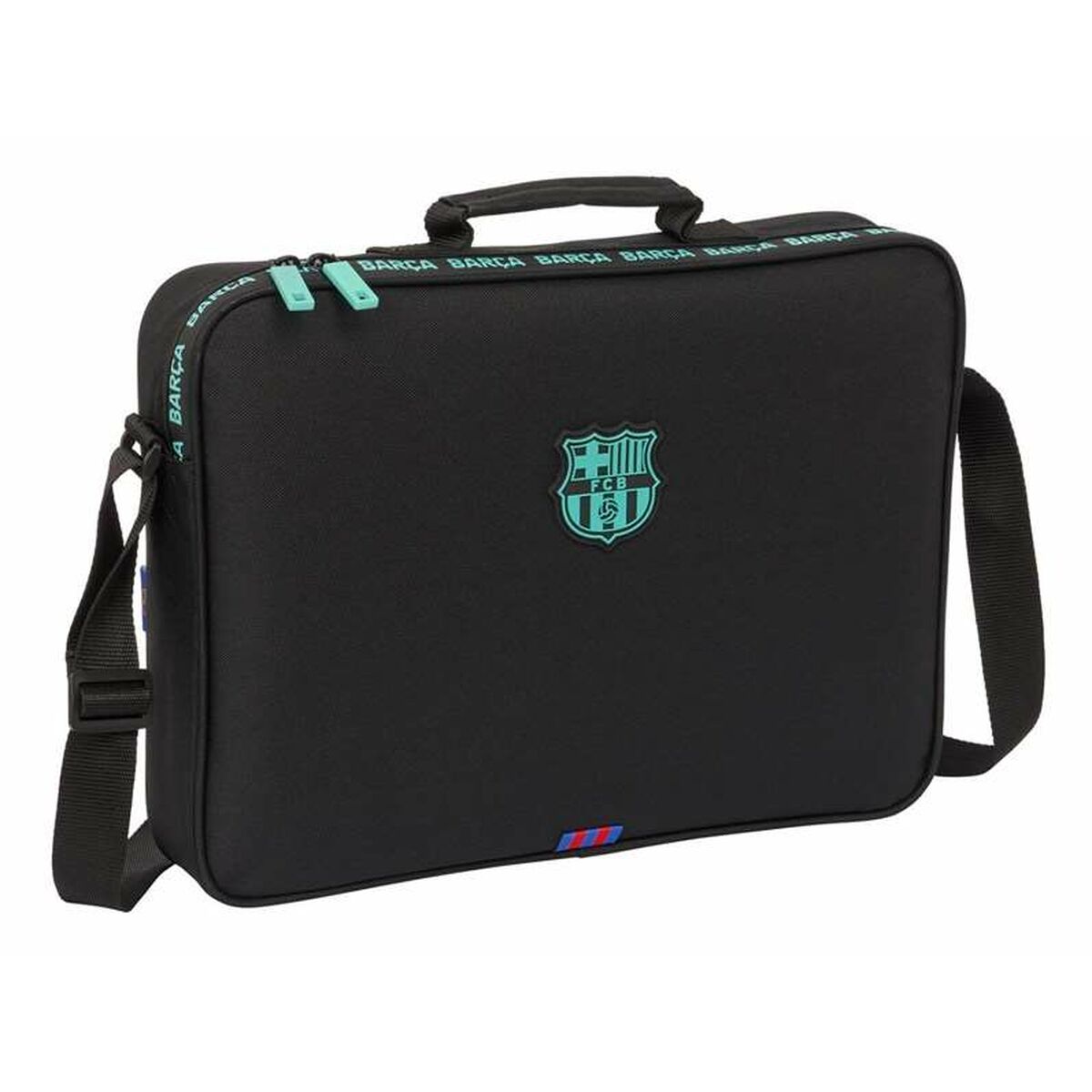 FC Barcelona Navy Blue Shoe Bag - Medium Size Sports Duffel For Shoes & Gear