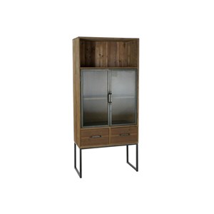 Omara DKD Home Decor Črna Les Kovina Kristal (70 x 34.5 x 160 cm)