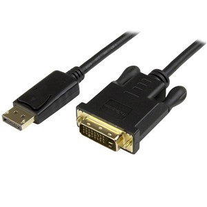 Kabel DisplayPort na DVI Startech DP2DVI2MM3 95 cm Crna