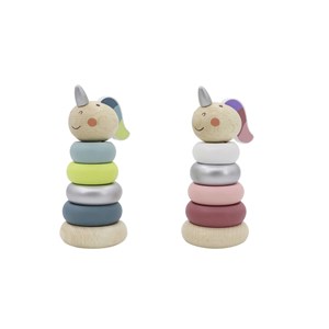 Jednorog DKD Home Decor Drvo (6 x 6 x 13.5 cm) (2 pcs)