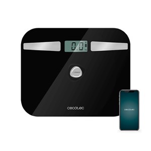 Kupaonička Digitalna Vaga Cecotec EcoPower 10200 Smart Healthy LCD Bluetooth 180 kg Crna