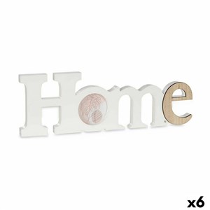 Okvir za sliku Home Bijela Smeđa Drvo MDF 40 x 13,5 x 1,7 cm (6 kom.)