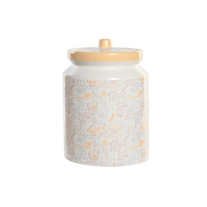 Čamac DKD Home Decor 15 x 15 x 21 cm Bijela Rumena Dolomite Shabby Chic