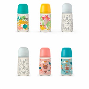 Otroška steklenička Suavinex Prints M 270 ml