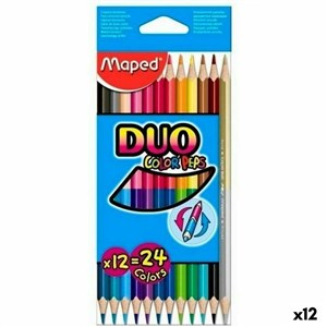 Bojice Maped Duo Color' Peps  Pisana 12 Dijelovi Dvostruki vrh (12 kom.)