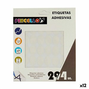 Samoljepljive naljepnice Bijela 17 x 24 mm ovalno (12 kom.)