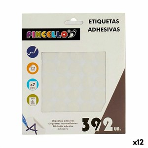 Samoljepljive naljepnice Bijela Ø 18 mm 17 x 4 x 19,5 cm (12 kom.)
