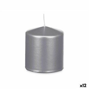 Svijeća Srebrna 9 x 10 x 9 cm (12 kom.)