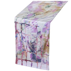Namizni tekač Alexandra House Living Pisana Tekstil 180 x 30 cm Žamet
