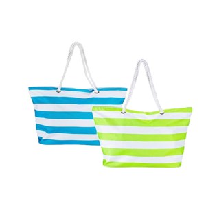 Torba za na plažo Bismark Modra Bela Oxford 59 x 19 x 40 cm