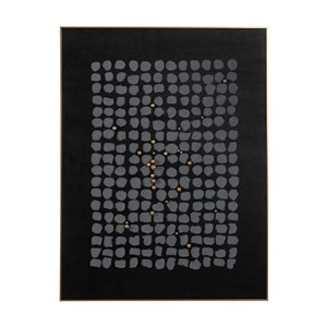 Slika Crna Siva Apstraktno 90 x 3,5 x 120 cm