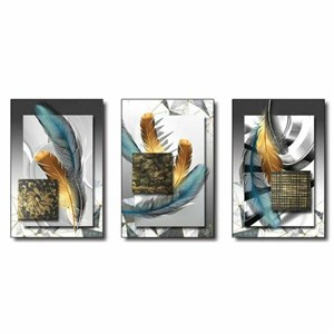 Slika DKD Home Decor moderan (53 x 3,5 x 73 cm) (3 kom.)