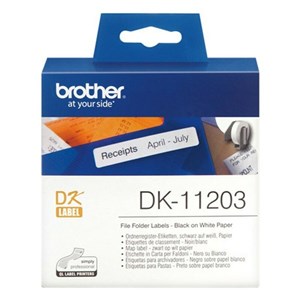 Oznake Brother Etiquetas precortadas para carpetas (papel térmico)
