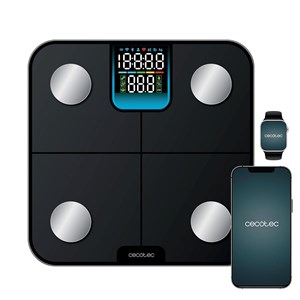 Kupaonička Digitalna Vaga Cecotec Surface Precision HealthySmart Crna Kristal 180 kg
