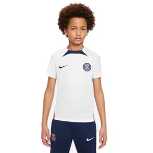Otroška Majica za Nogomet s Kratkimi Rokavi Nike París Saint-Germain Strike Bela