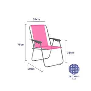 Zložljivi Stol Marbueno 59 x 75 x 51 cm Roza
